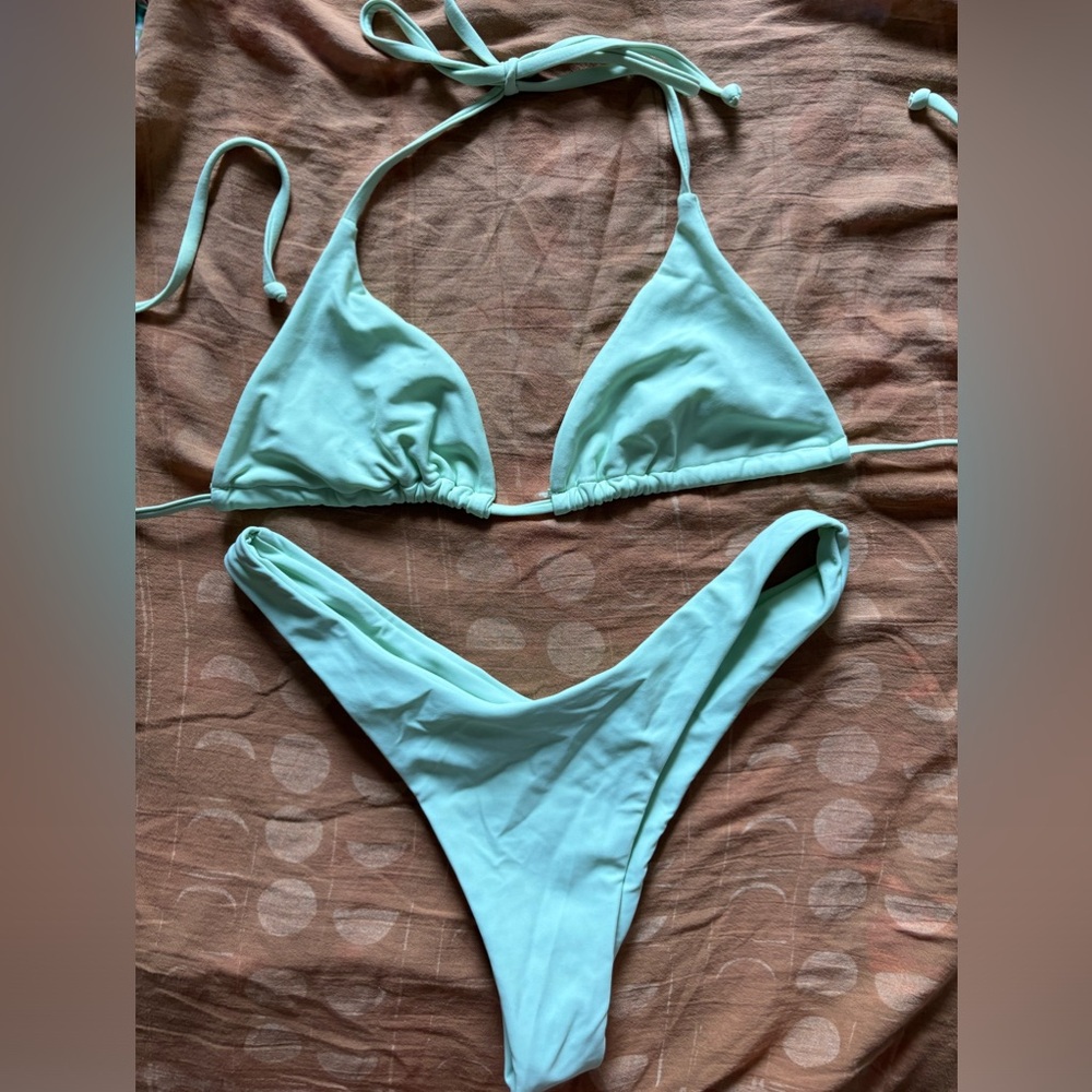Mint green bikini